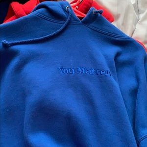 You matter blue hoodie